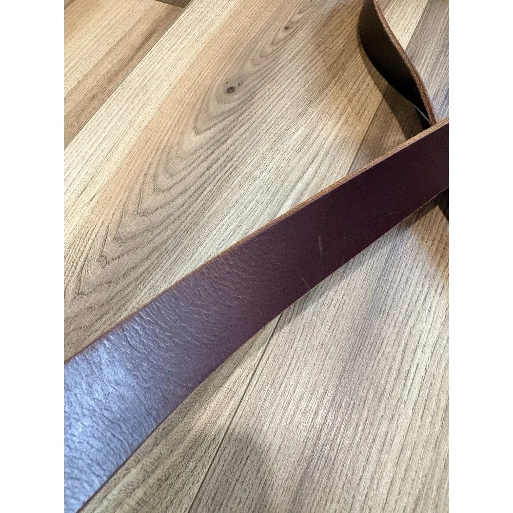 Nohma Leather Belt Size 40 Brown 1.5